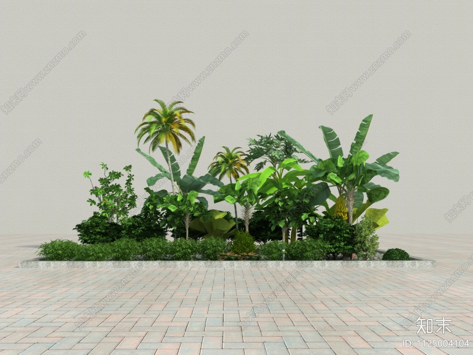 花坛3D模型下载【ID:1125004104】