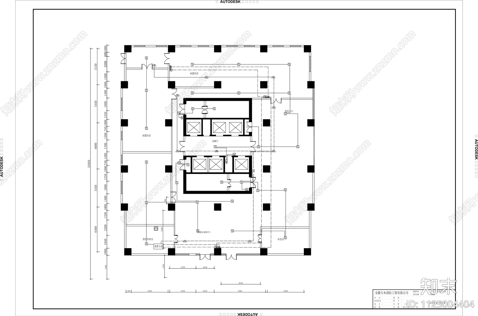 理工大学公寓建筑暖通消防设计图纸cad施工图下载【ID:1125004404】