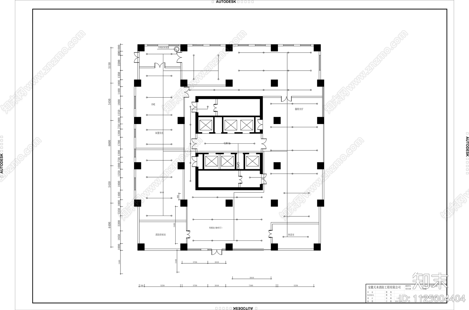 理工大学公寓建筑暖通消防设计图纸cad施工图下载【ID:1125004404】