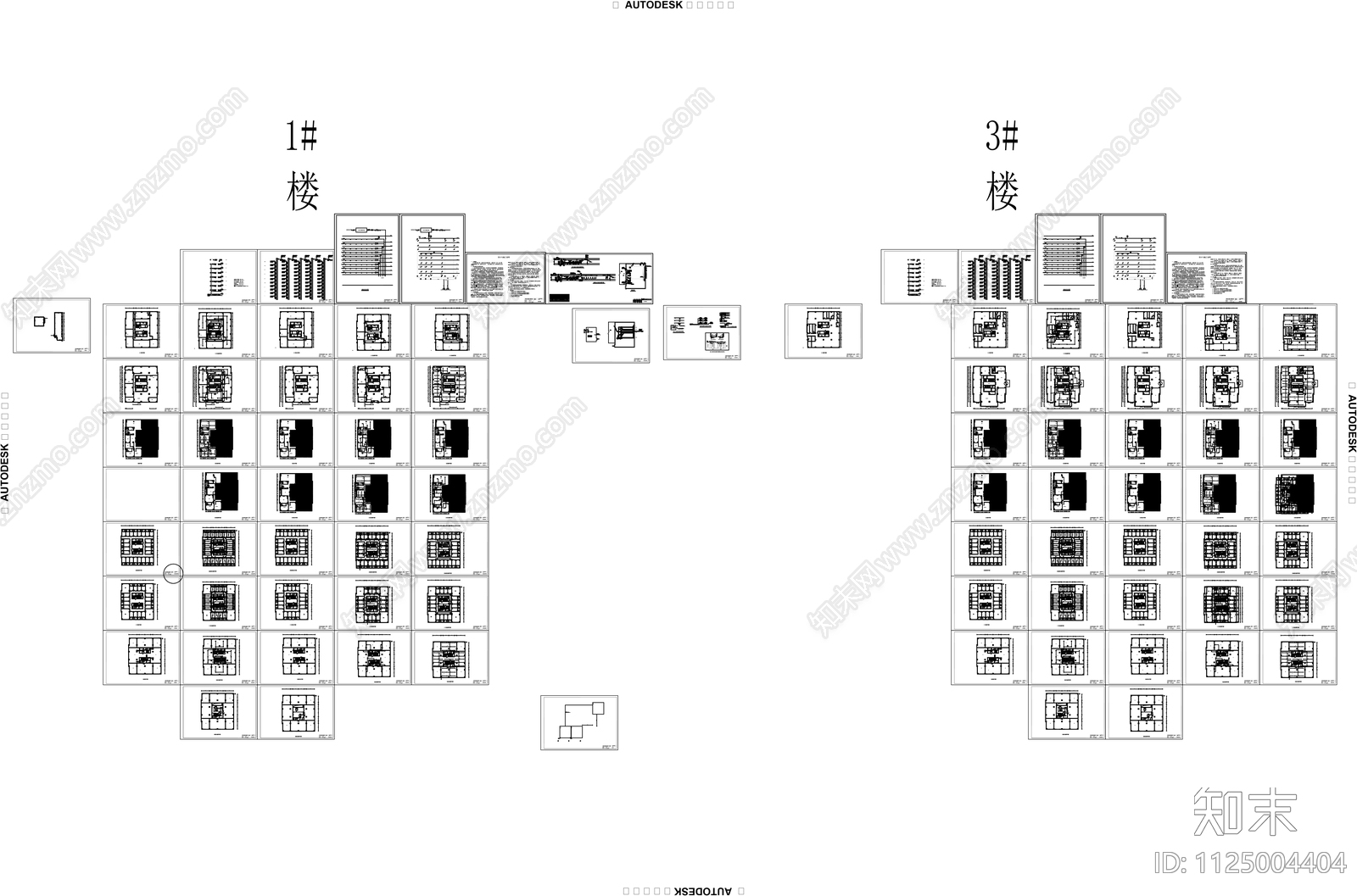 理工大学公寓建筑暖通消防设计图纸cad施工图下载【ID:1125004404】