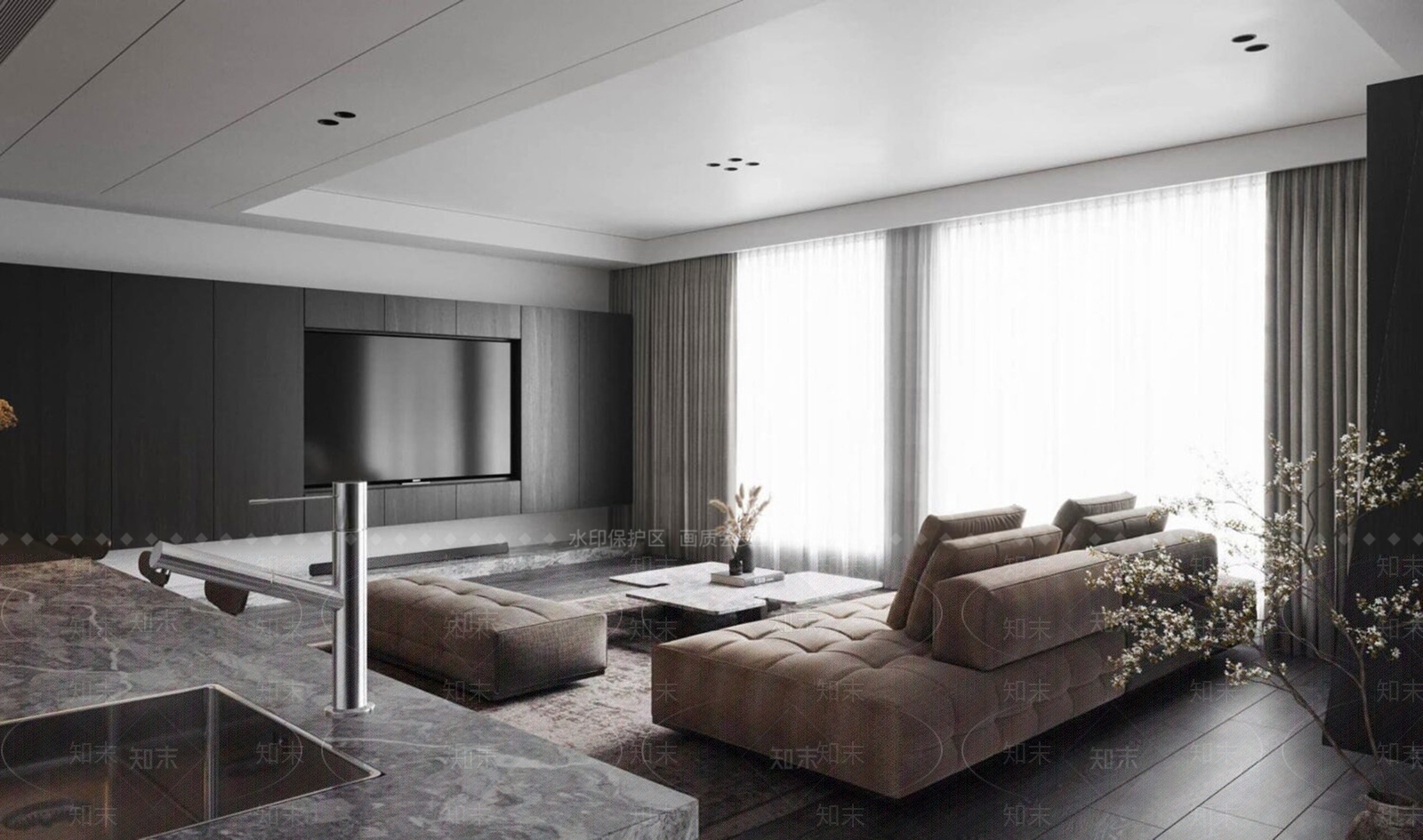 现代单身公寓3D模型下载【ID:1125004808】