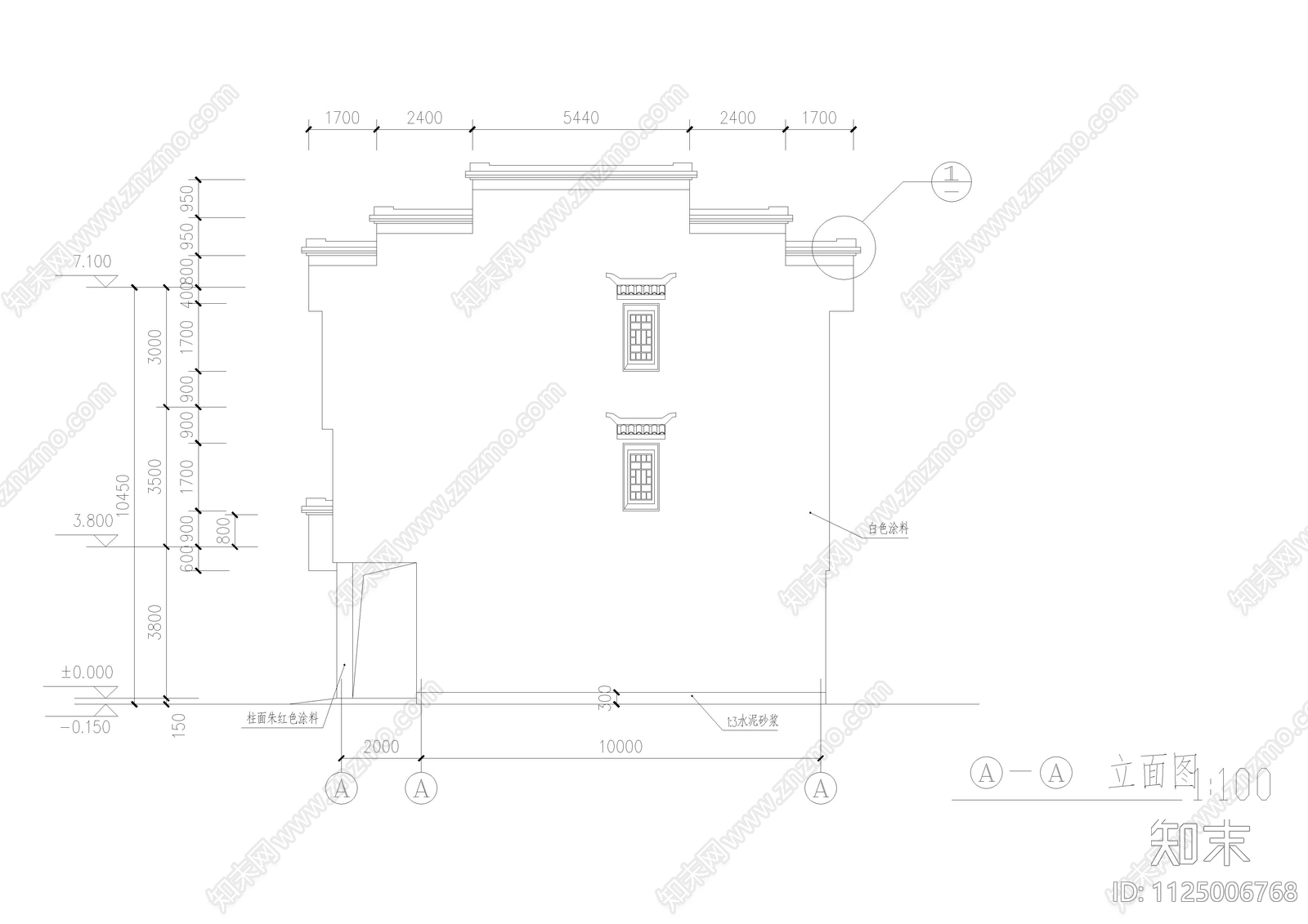 古建筑全套cad图施工图下载【ID:1125006768】