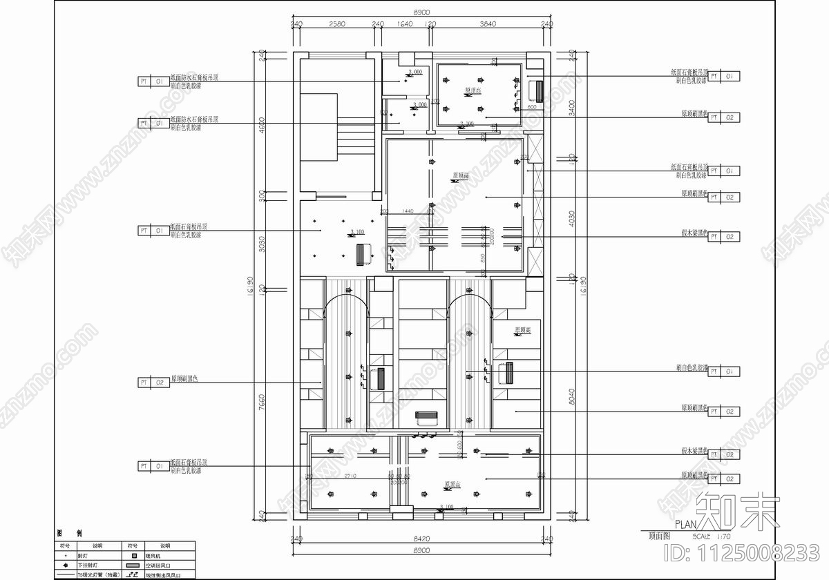 150㎡宠物店CAD施工图cad施工图下载【ID:1125008233】