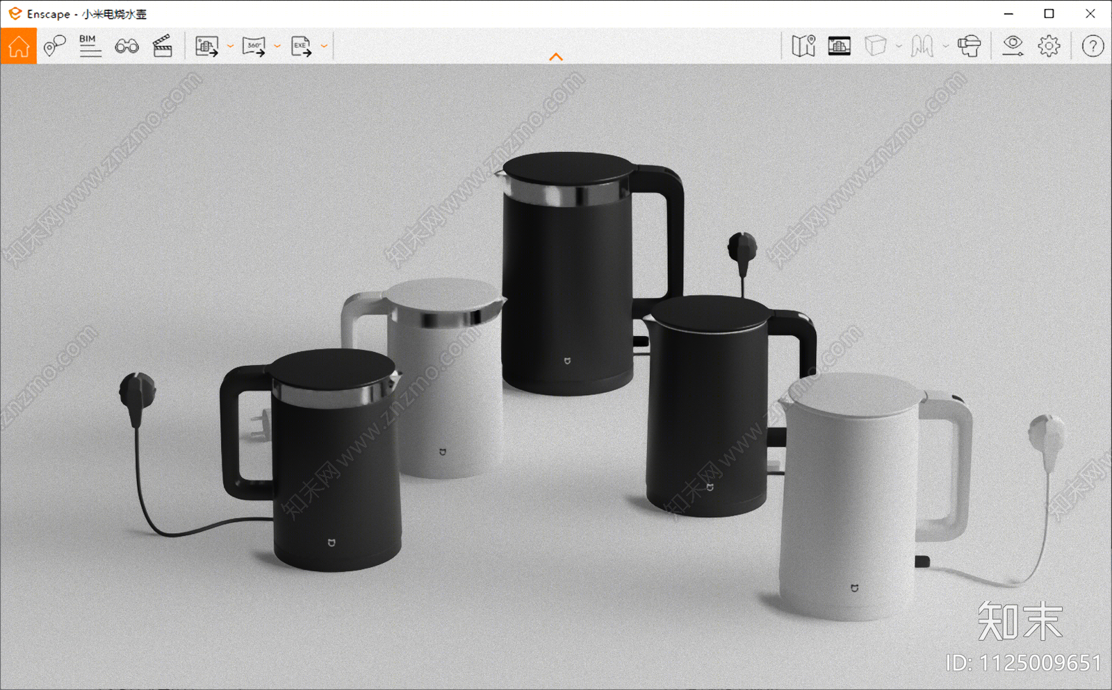 小米电烧水壶SU模型下载【ID:1125009651】