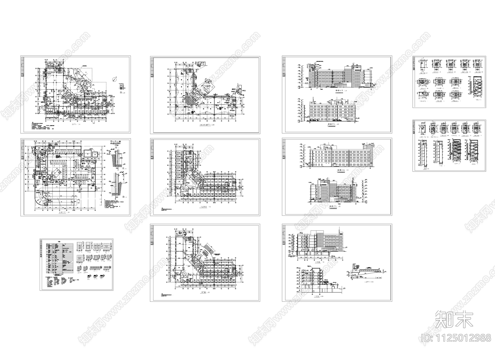 某疗养院全套建筑图施工图下载【ID:1125012988】