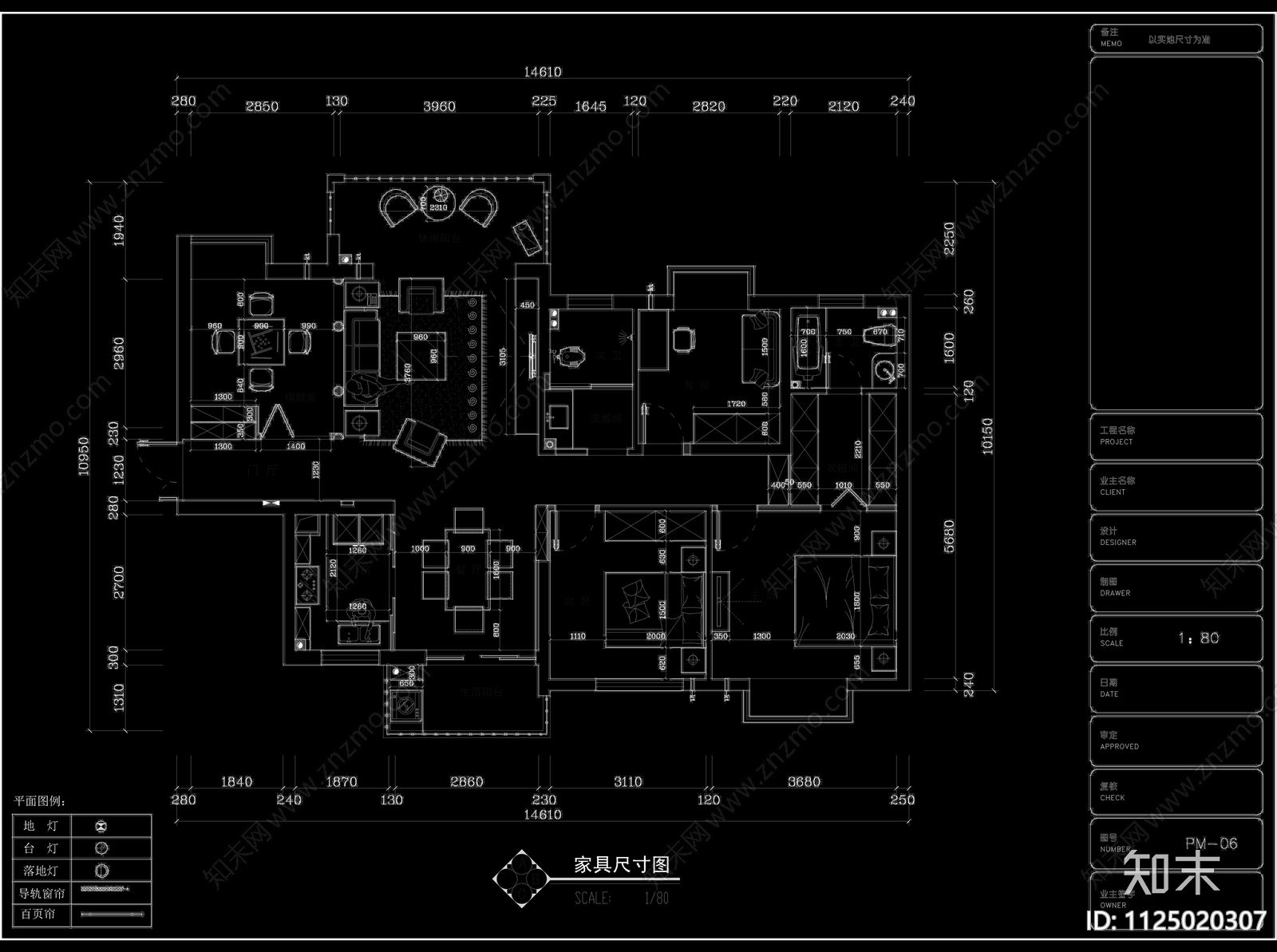 上海滩公馆4房装修cad施工图下载【ID:1125020307】