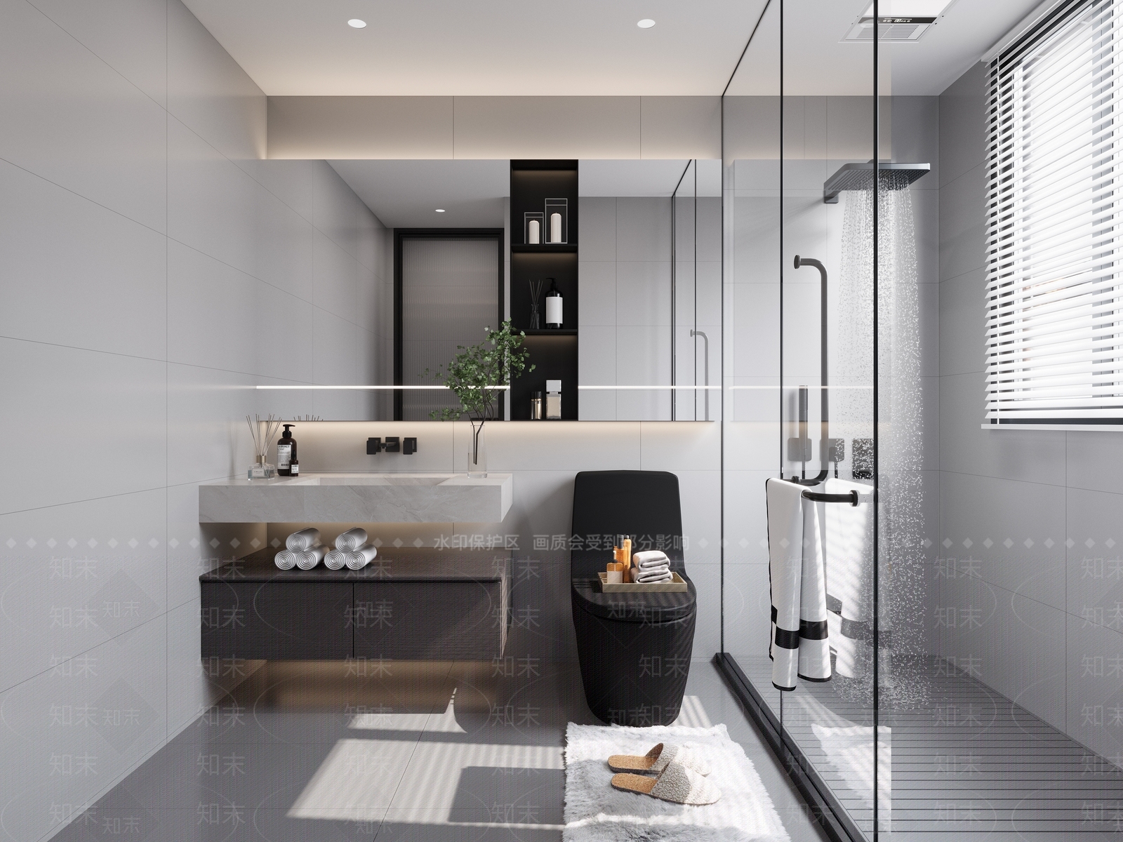 现代卫生间模型3D模型下载【ID:1125029018】