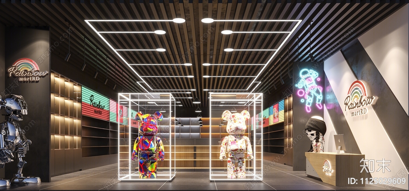 工业风潮玩店3D模型下载【ID:1125029609】_知末3d模型网