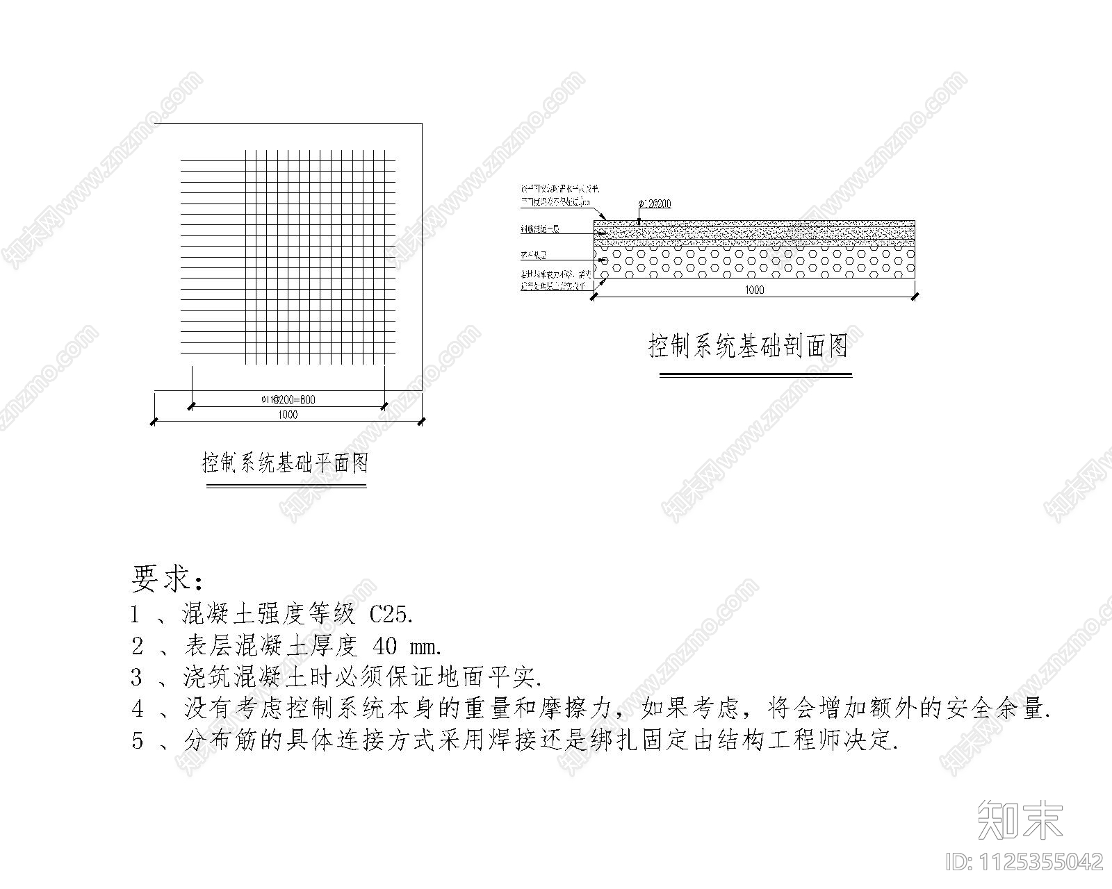 无动力设施详图cad施工图下载【ID:1125355042】