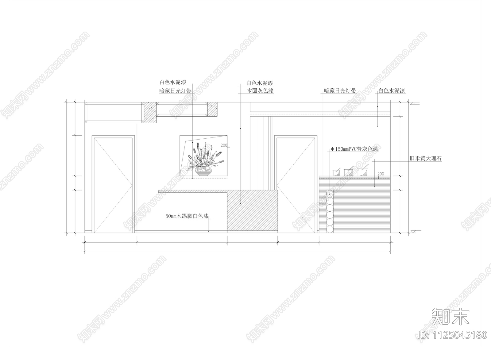 185套客厅装修图集施工图下载【ID:1125045180】