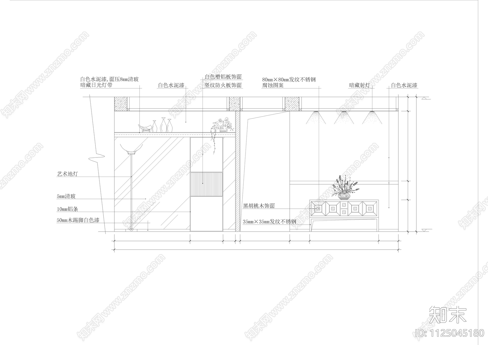 185套客厅装修图集施工图下载【ID:1125045180】