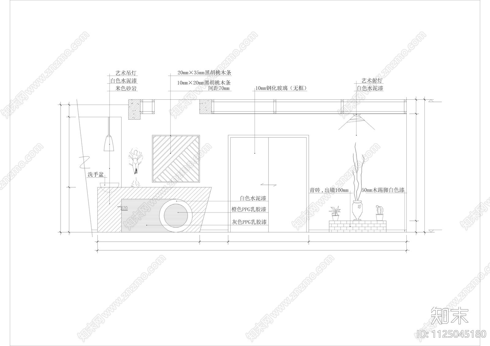 185套客厅装修图集施工图下载【ID:1125045180】