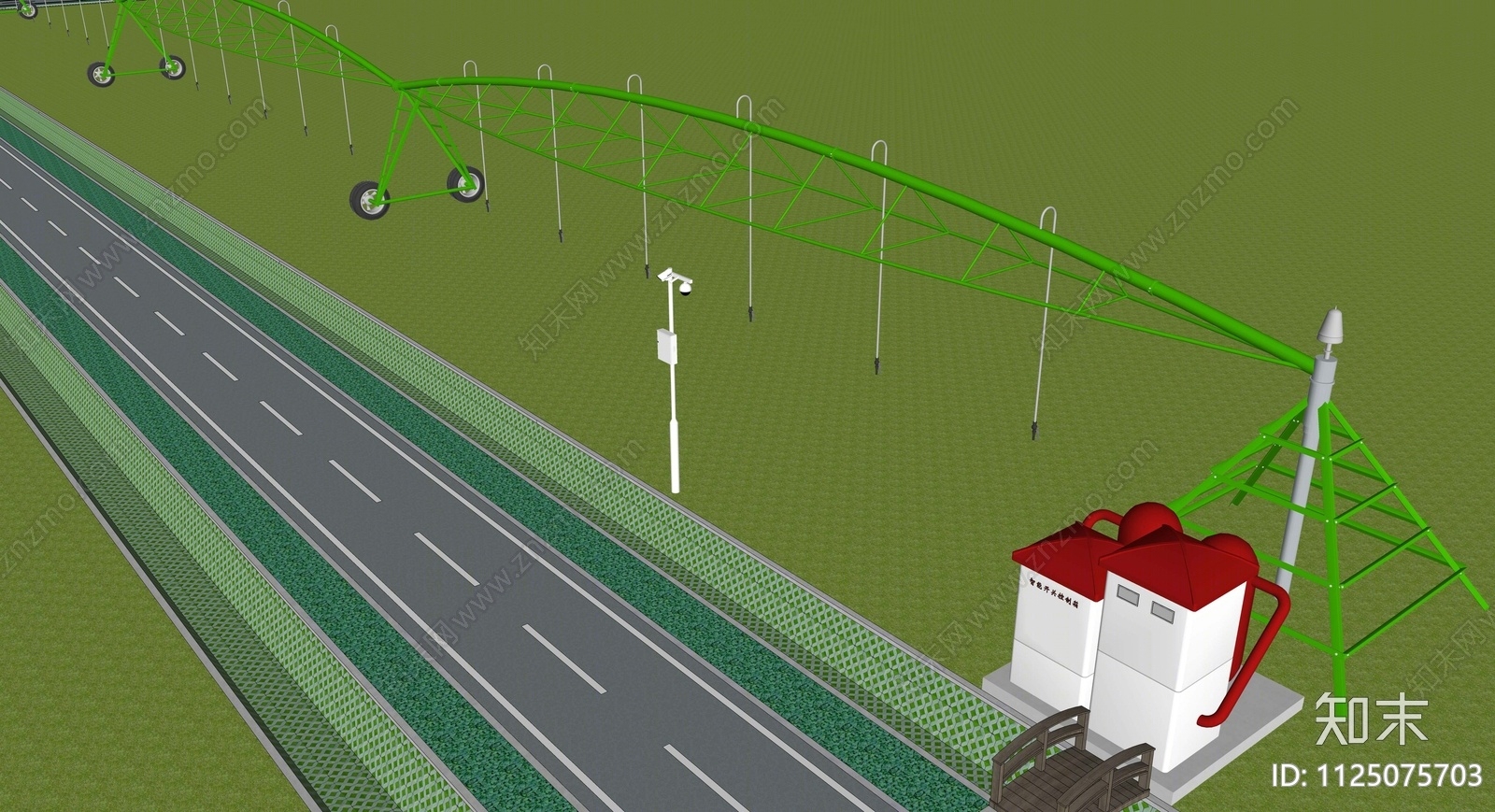 现代道路SU模型下载【ID:1125075703】