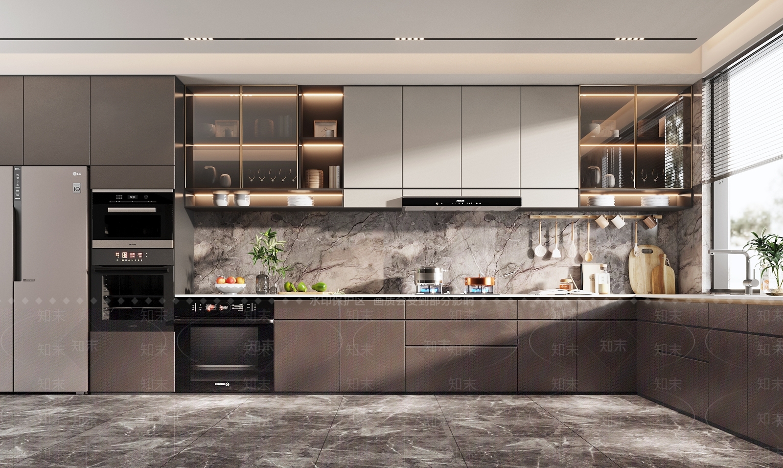 现代厨房3D模型下载【ID:1125080708】