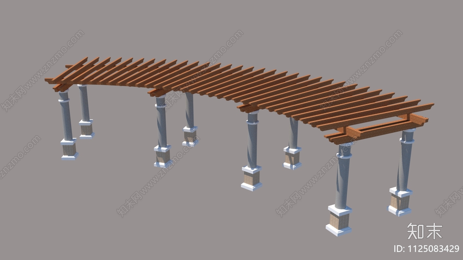 儿童活动区花架CAD施工图下载【ID:1125083429】