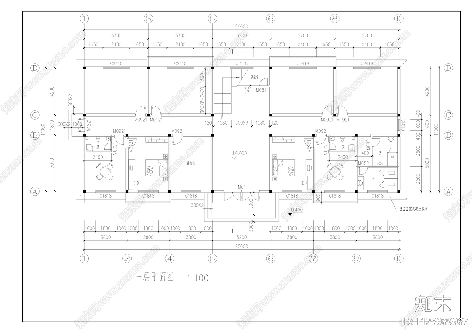 某市检查院拘留所全套建筑结构图cad施工图下载【ID:1125089967】