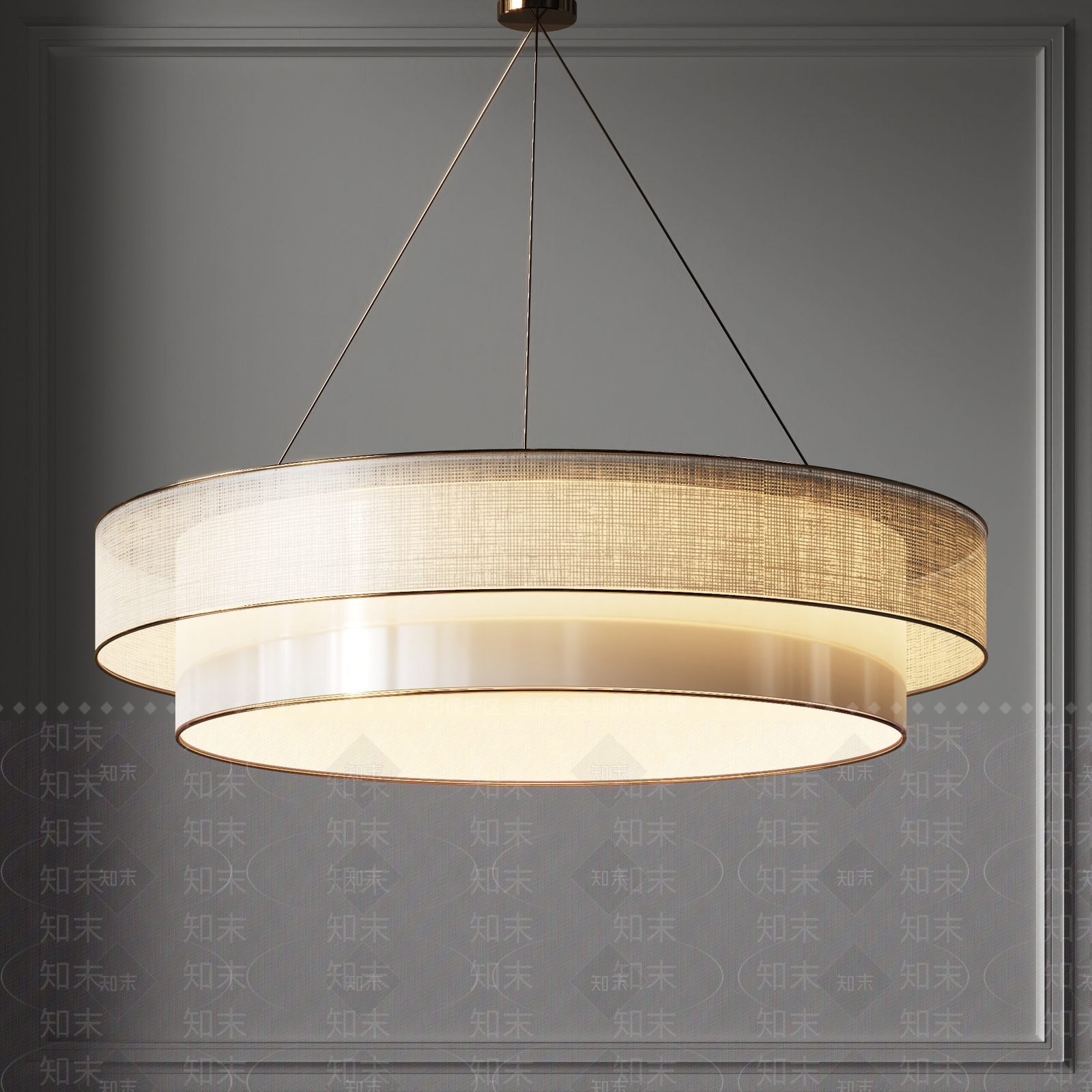 新中式吊灯3D模型下载【ID:1125117553】