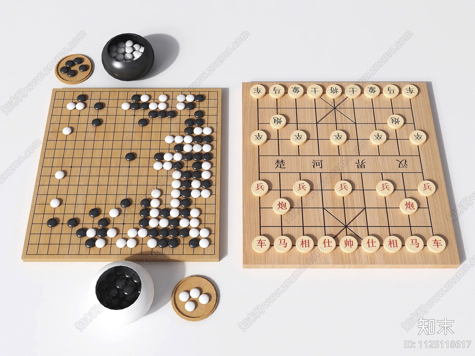 现代象棋3D模型下载【ID:1125118617】