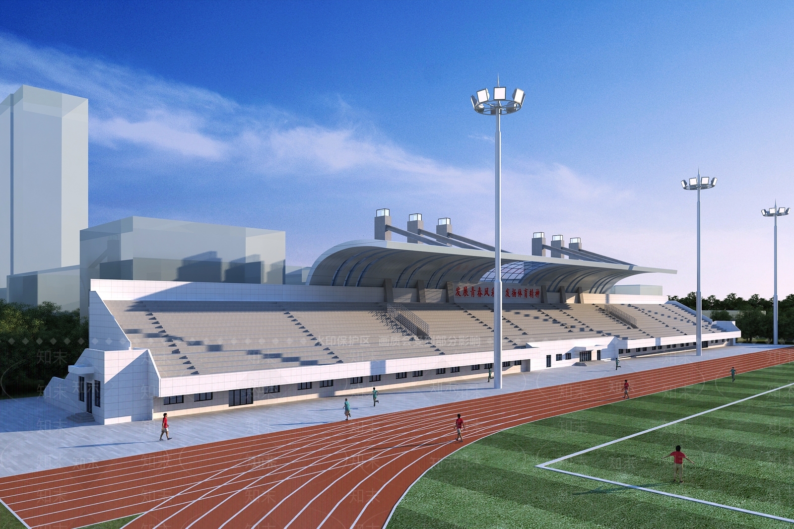 现代体育场看台3D模型下载【ID:1125119412】
