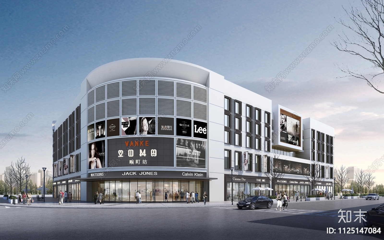 现代简约万科洱海路商场施工图下载【ID:1125147084】