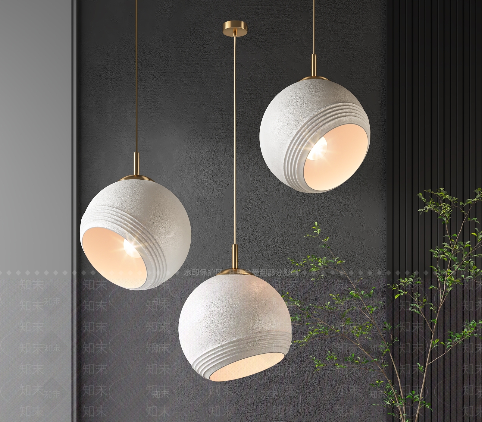 现代时尚吊灯3D模型下载【ID:1125150080】_知末3d模型网