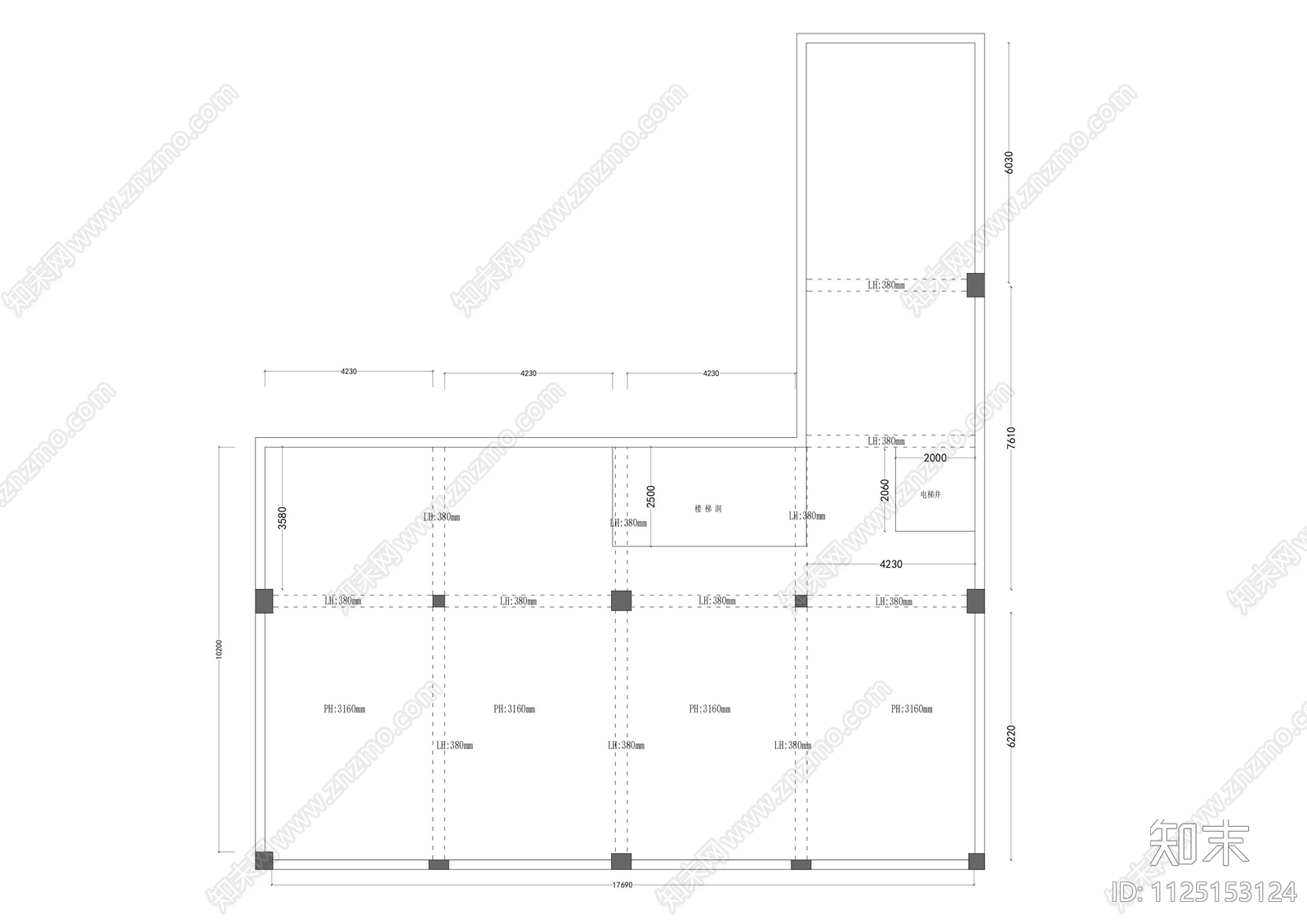 400m²涂料公司展厅设计cad施工图下载【ID:1125153124】