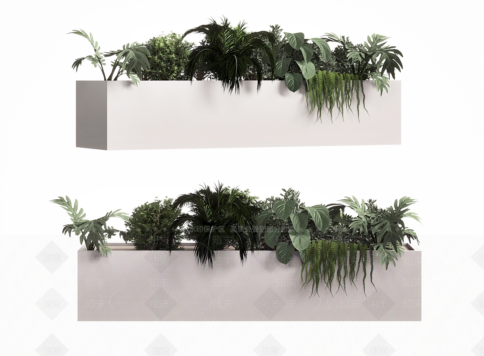 植物花坛3D模型下载【ID:1125155597】