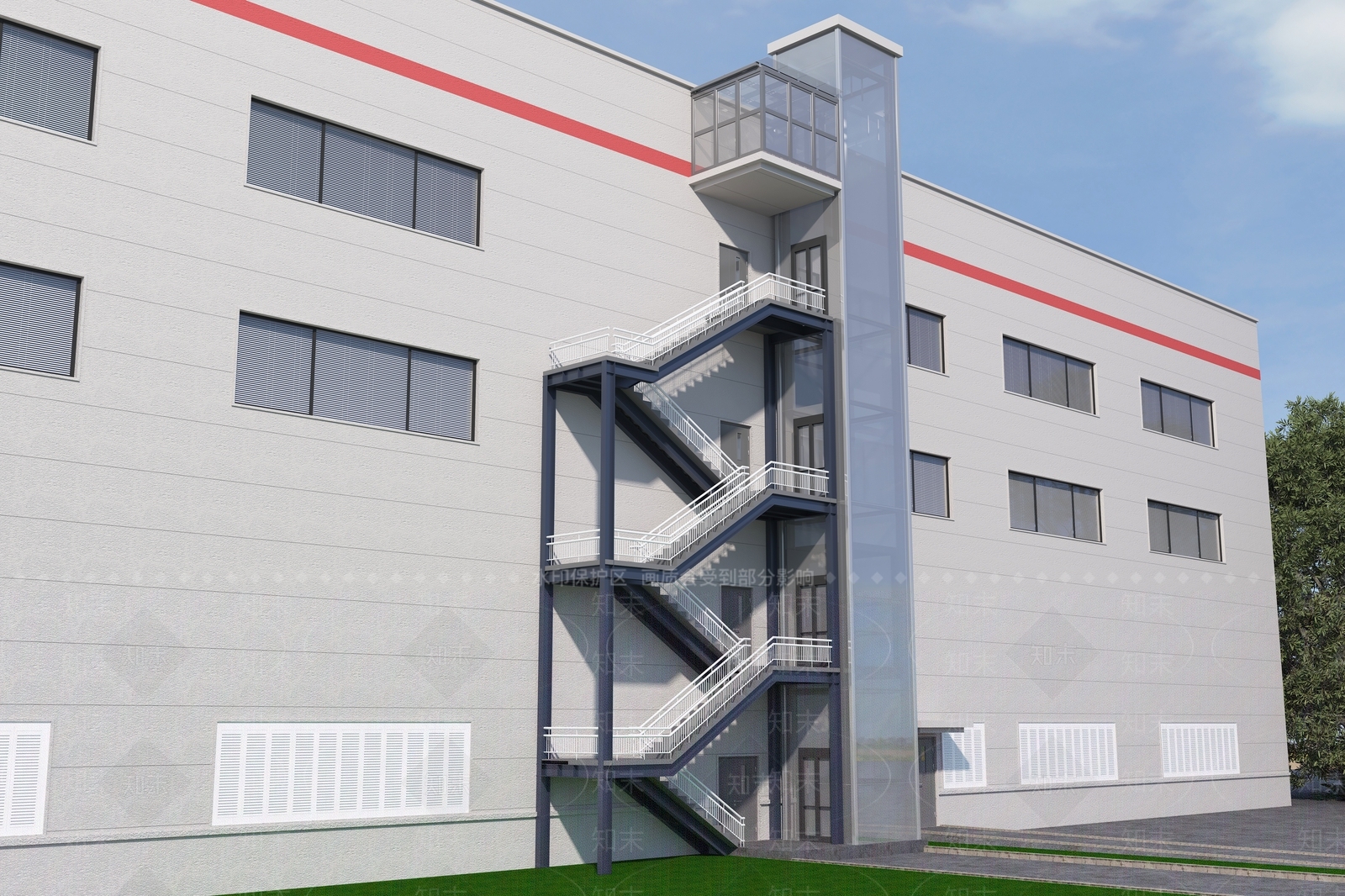 现代外装电梯3D模型下载【ID:1125303963】
