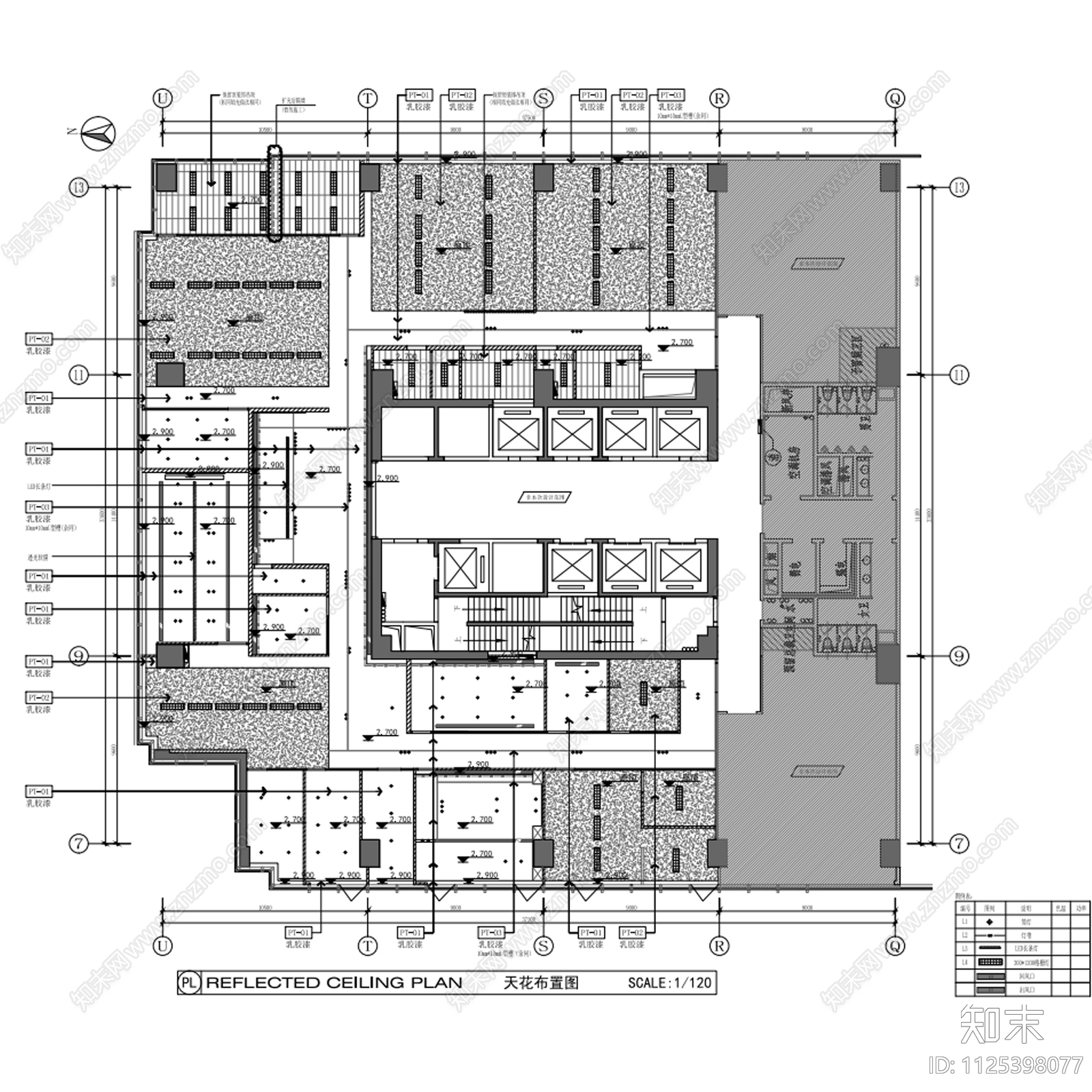 现代风格办公室cad施工图下载【ID:1125398077】