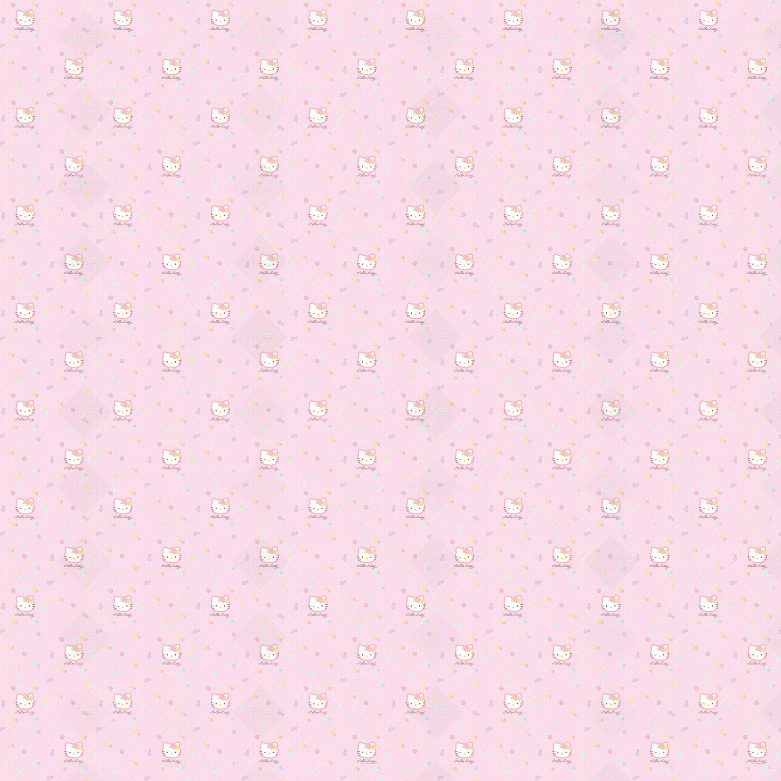 粉色印花儿童房壁纸贴图下载【ID:1125176999】