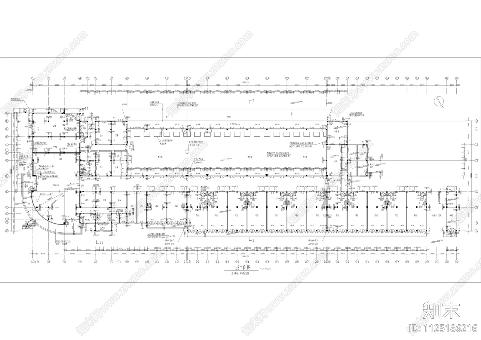 汽车站建筑CAD图施工图下载【ID:1125186216】