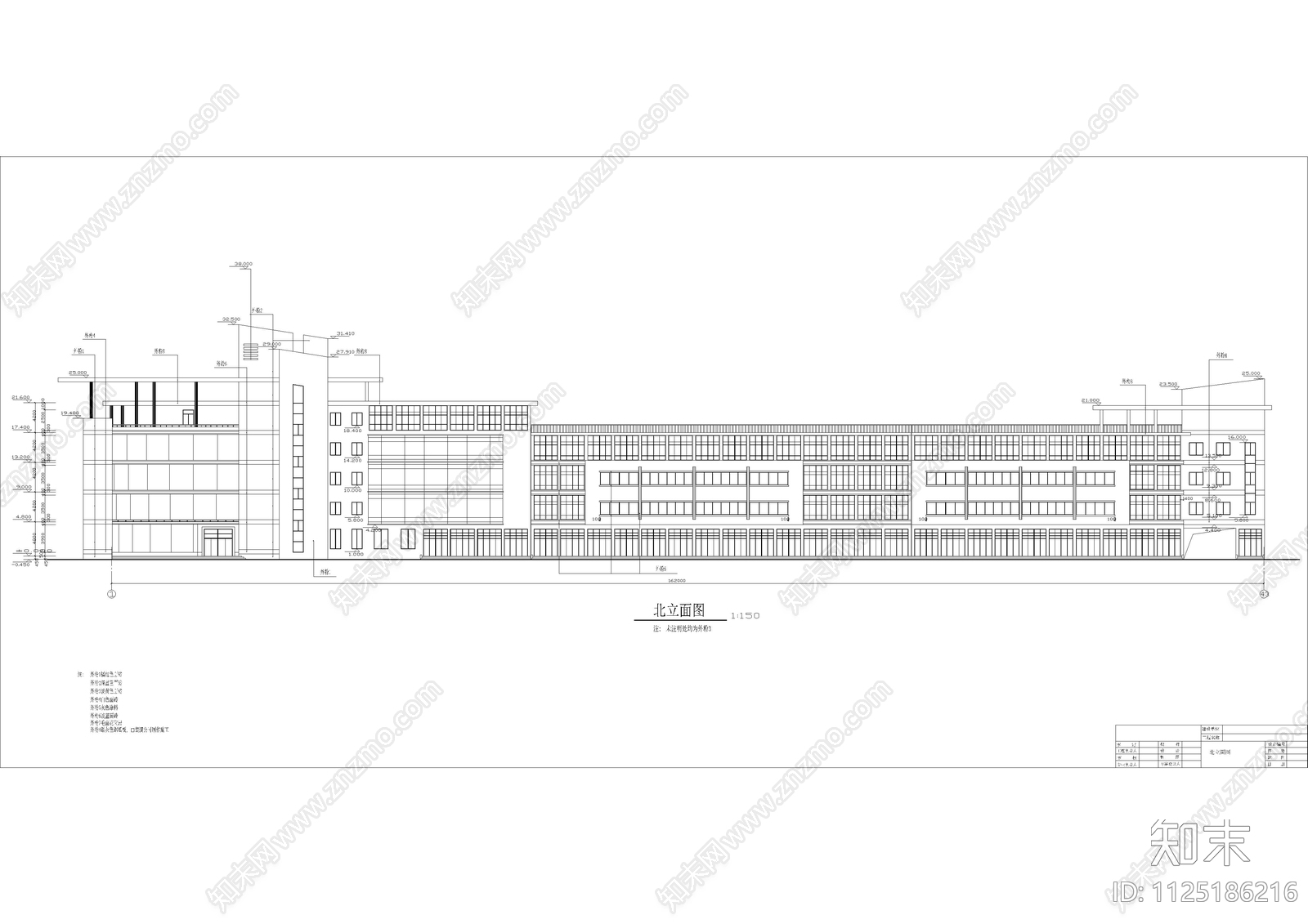 汽车站建筑CAD图施工图下载【ID:1125186216】