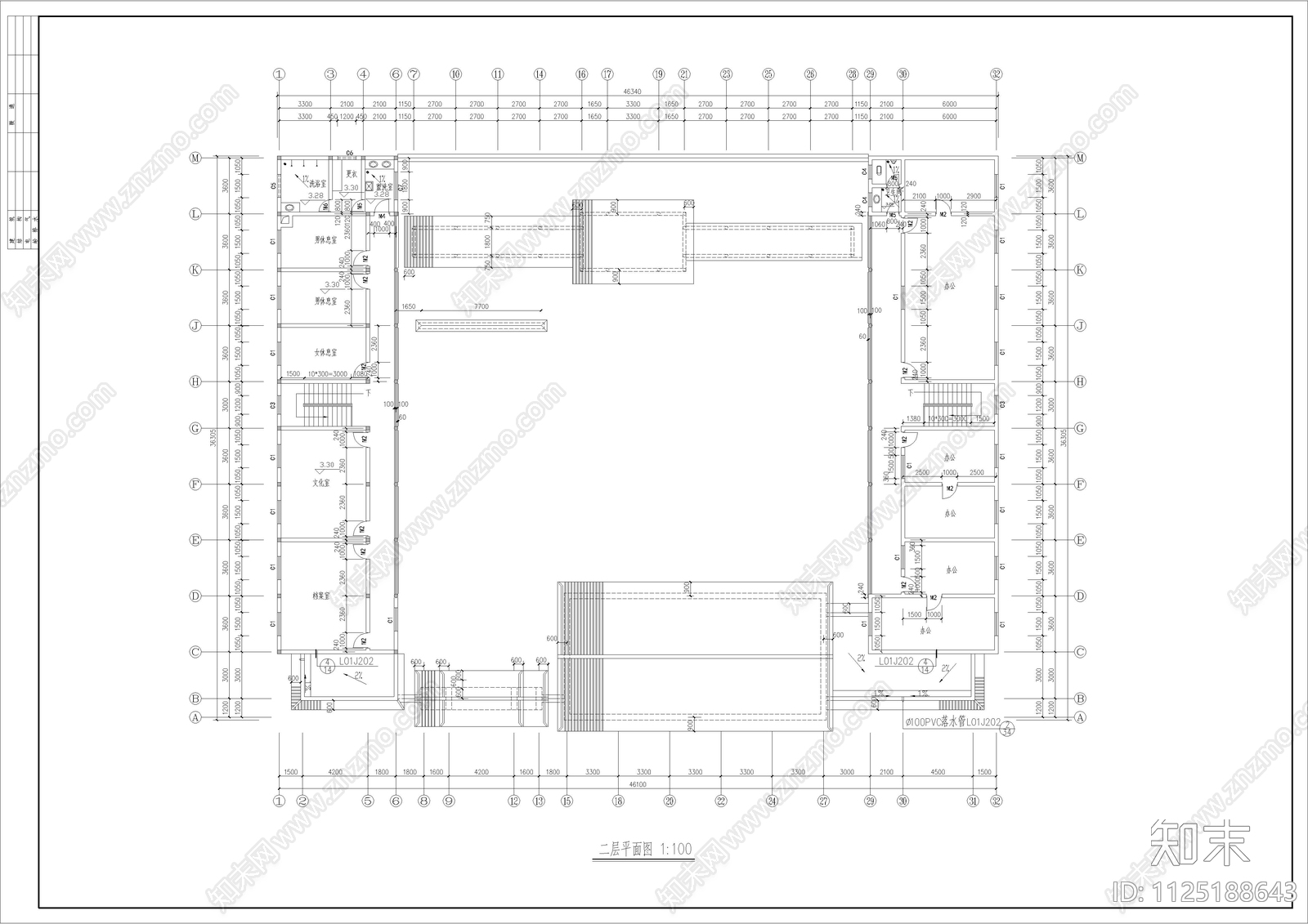 全套古建四合院办公房建筑图cad施工图下载【ID:1125188643】