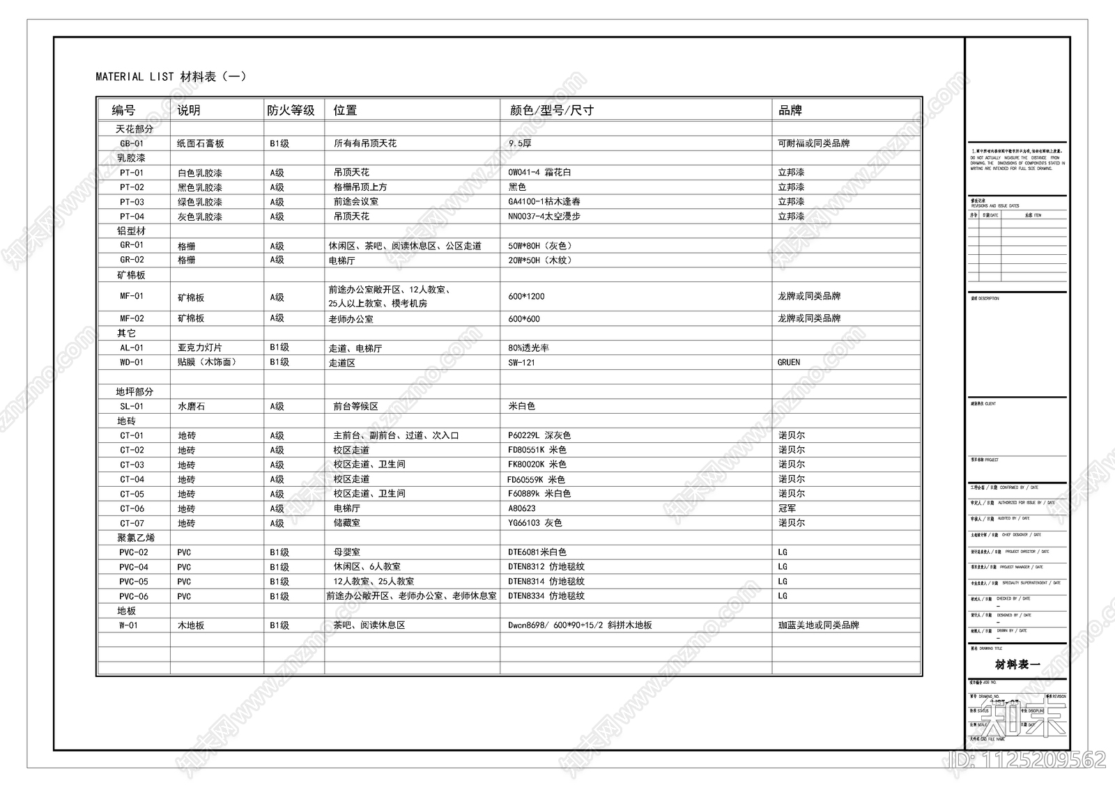 现代简约教育机构和办公空间CADcad施工图下载【ID:1125209562】