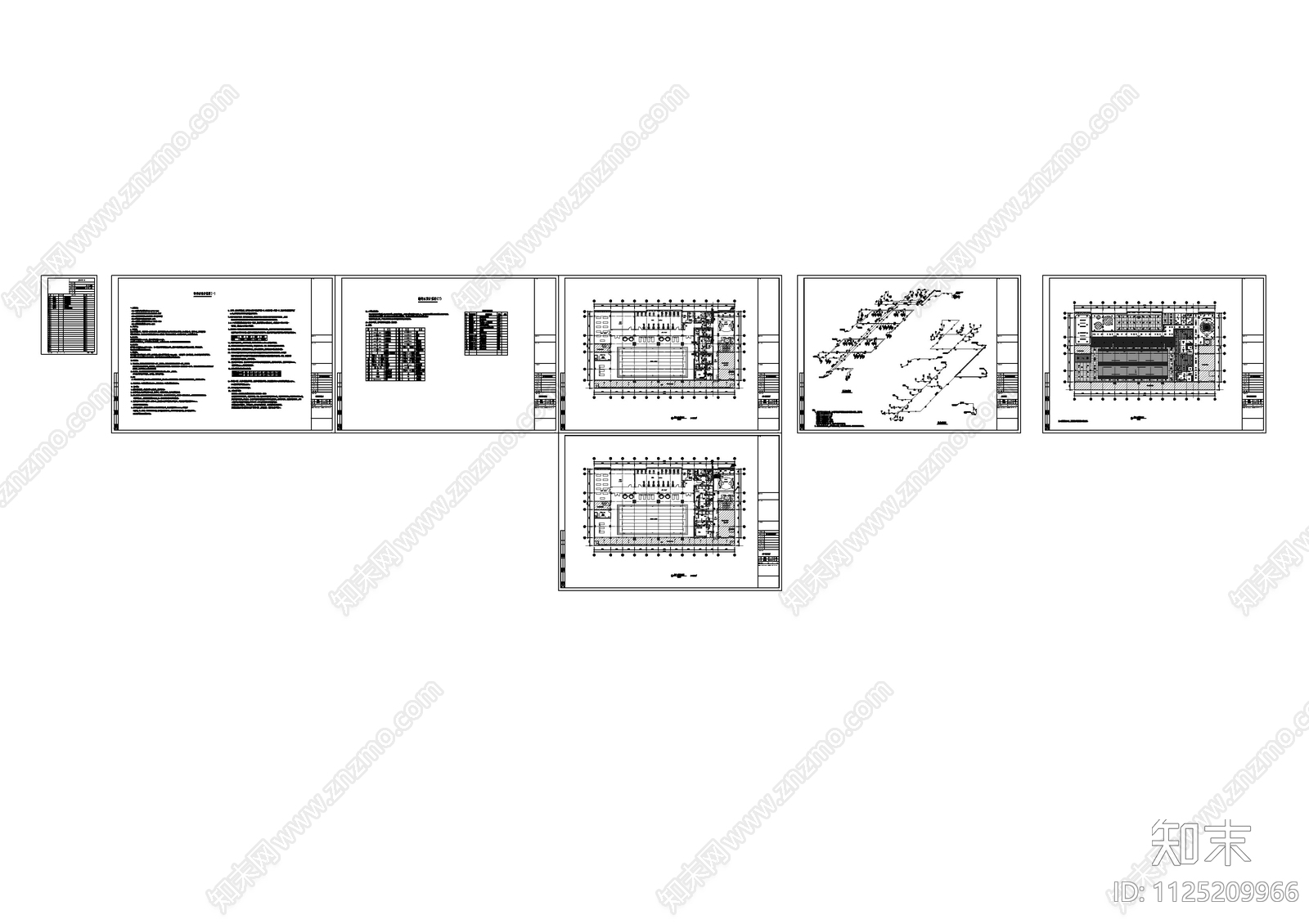 现代简约会所项目CAD施工图cad施工图下载【ID:1125209966】