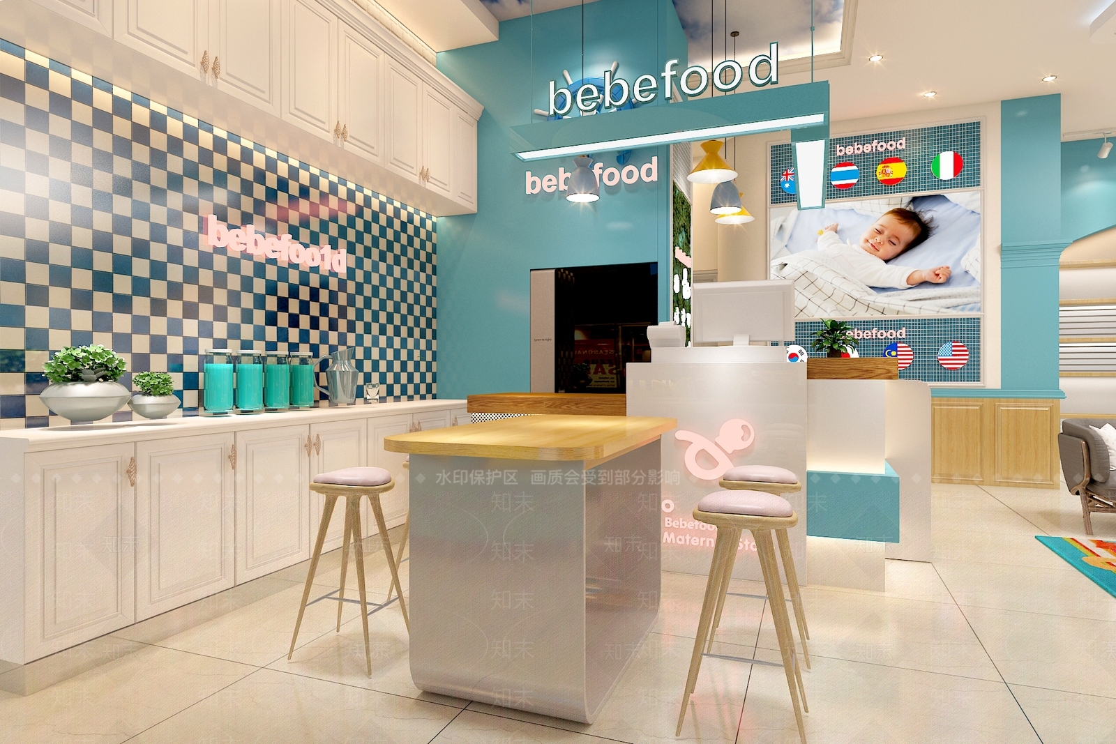 现代母婴店3D模型下载【ID:1125211415】