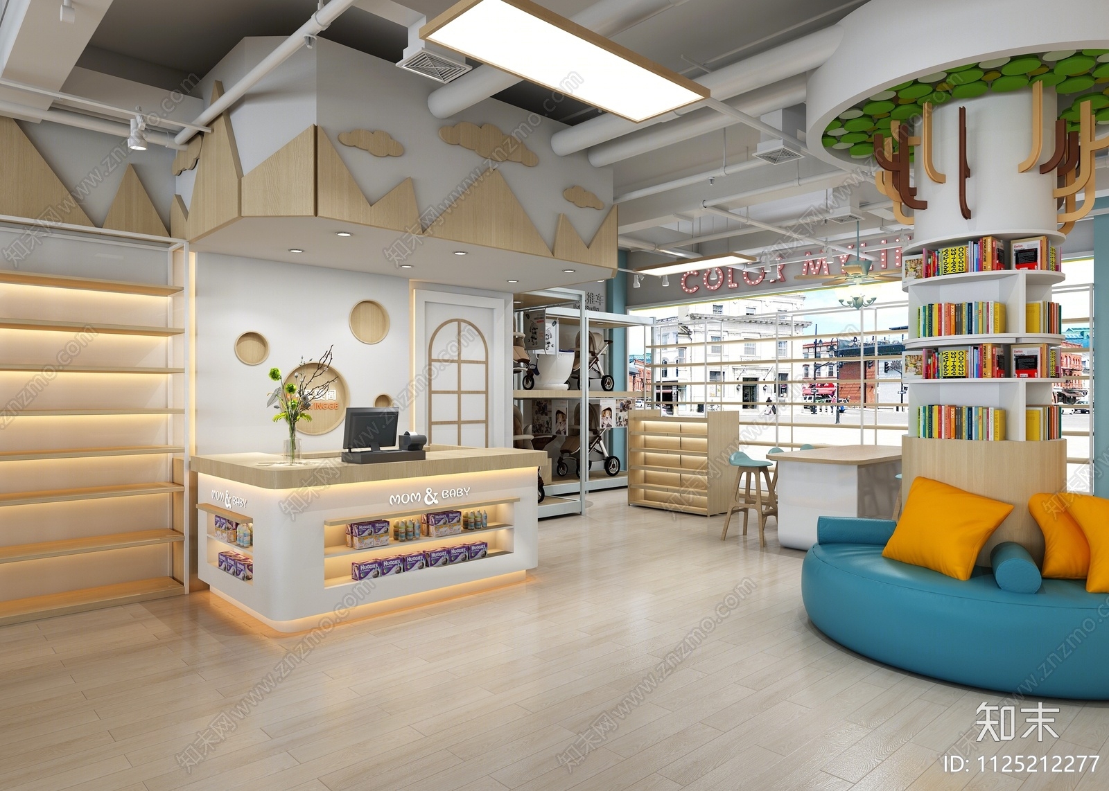 现代母婴店3D模型下载【ID:1125212277】
