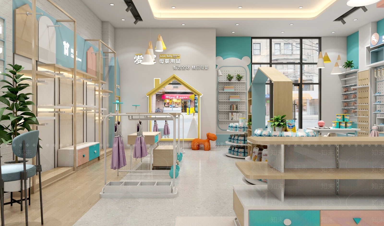 现代母婴店3D模型下载【ID:1125215876】