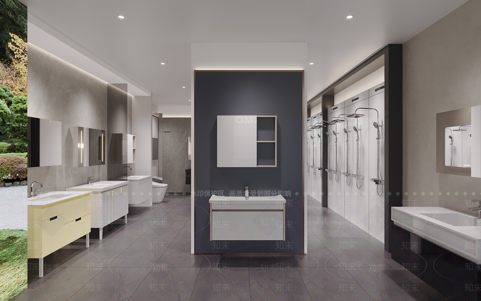 现代卫浴专卖店3D模型下载【ID:1125216477】