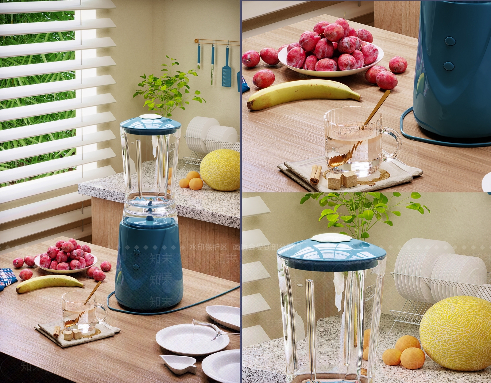 榨汁机3D模型下载【ID:1125226840】