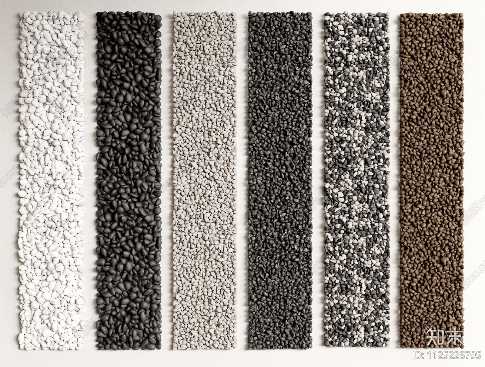 现代鹅卵石SU模型下载【ID:1125228795】