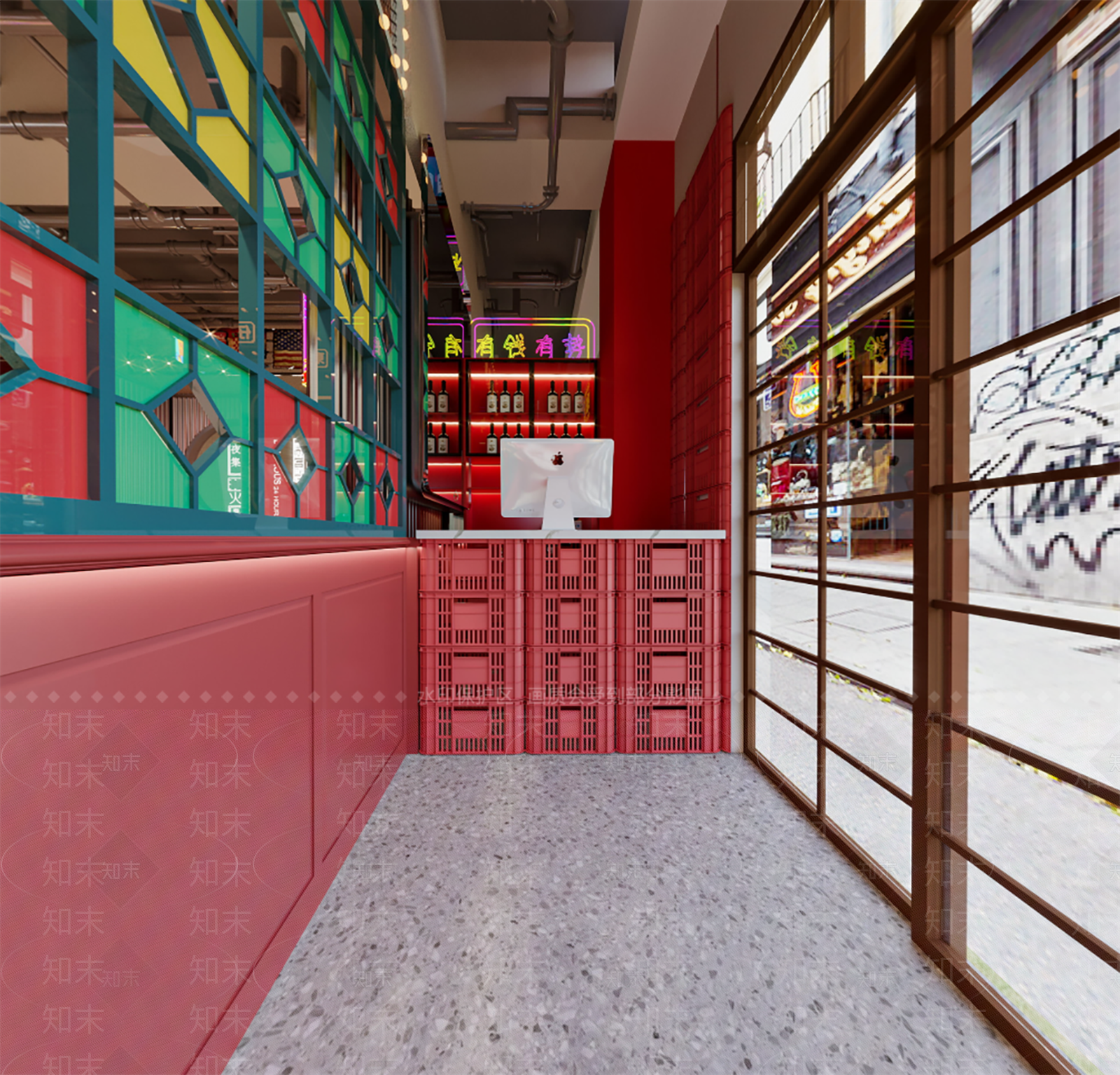 现代港式茶餐厅3D模型下载【ID:1125266406】