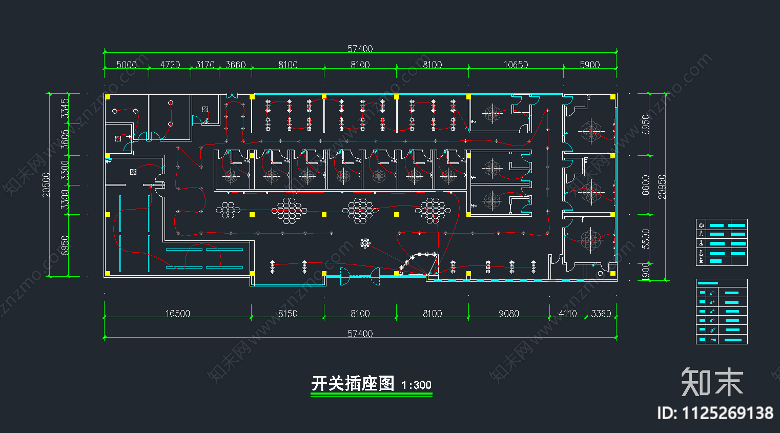 现代风格餐饮空间平面cad施工图下载【ID:1125269138】