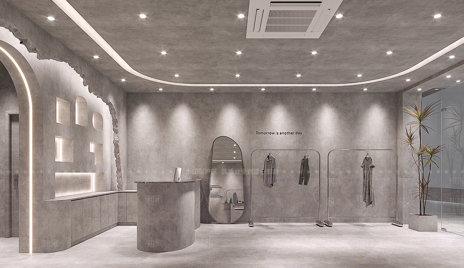 侘寂服装店3D模型下载【ID:1125279393】