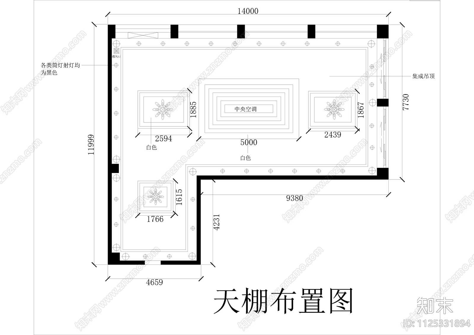 现代手机专卖店cad施工图下载【ID:1125331894】