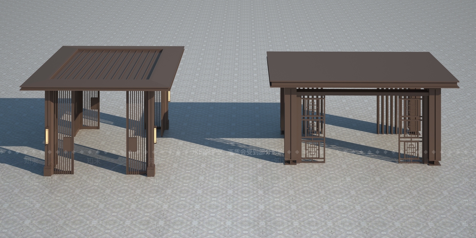 新中式亭子3D模型下载【ID:1125281993】