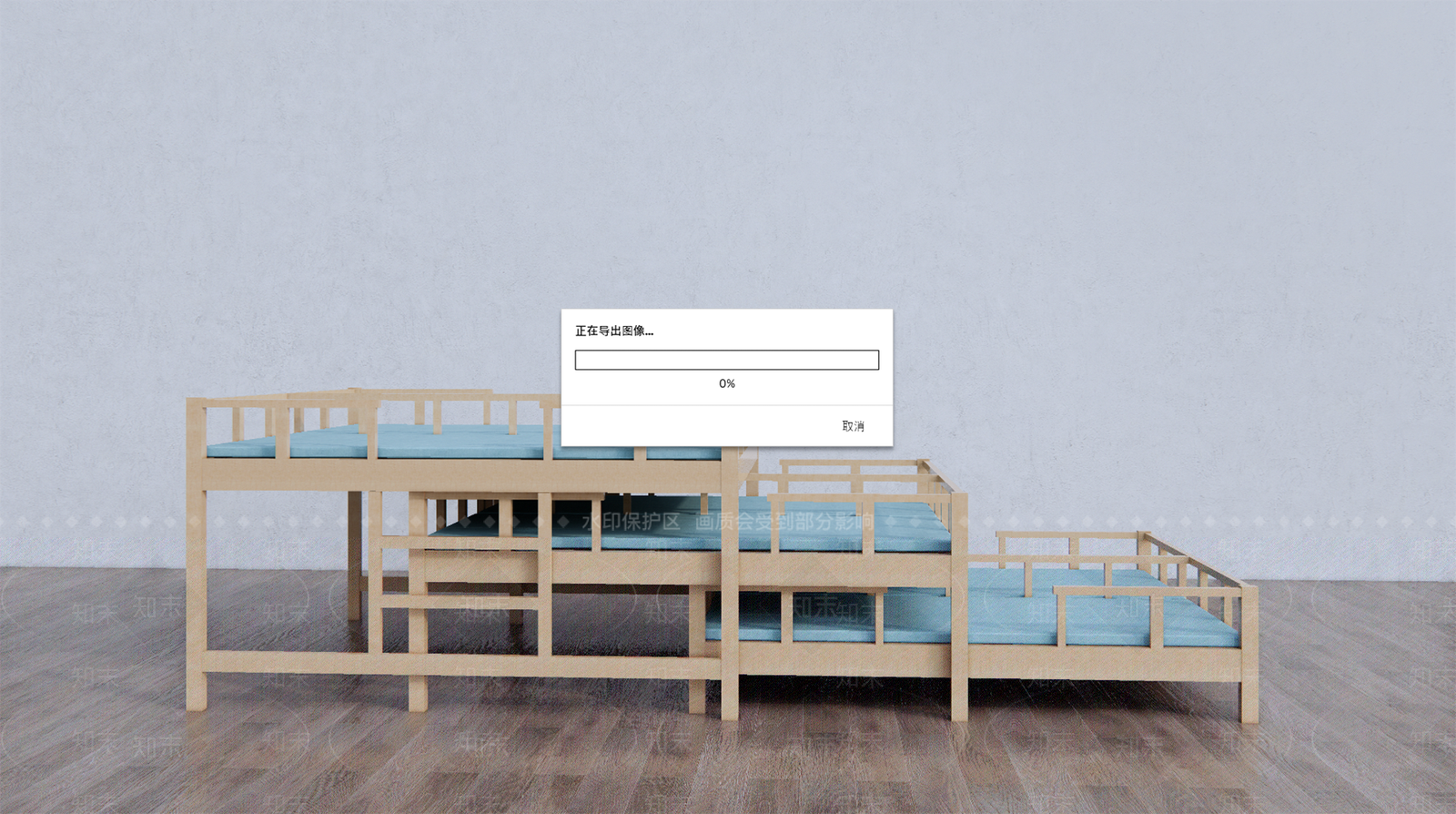 现代幼儿园折叠床SU模型下载【ID:1125286431】
