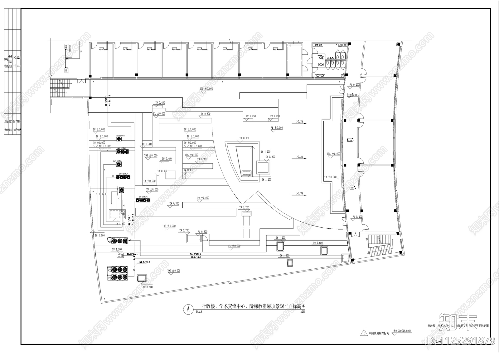 现代学校景观方案cad施工图下载【ID:1125291878】