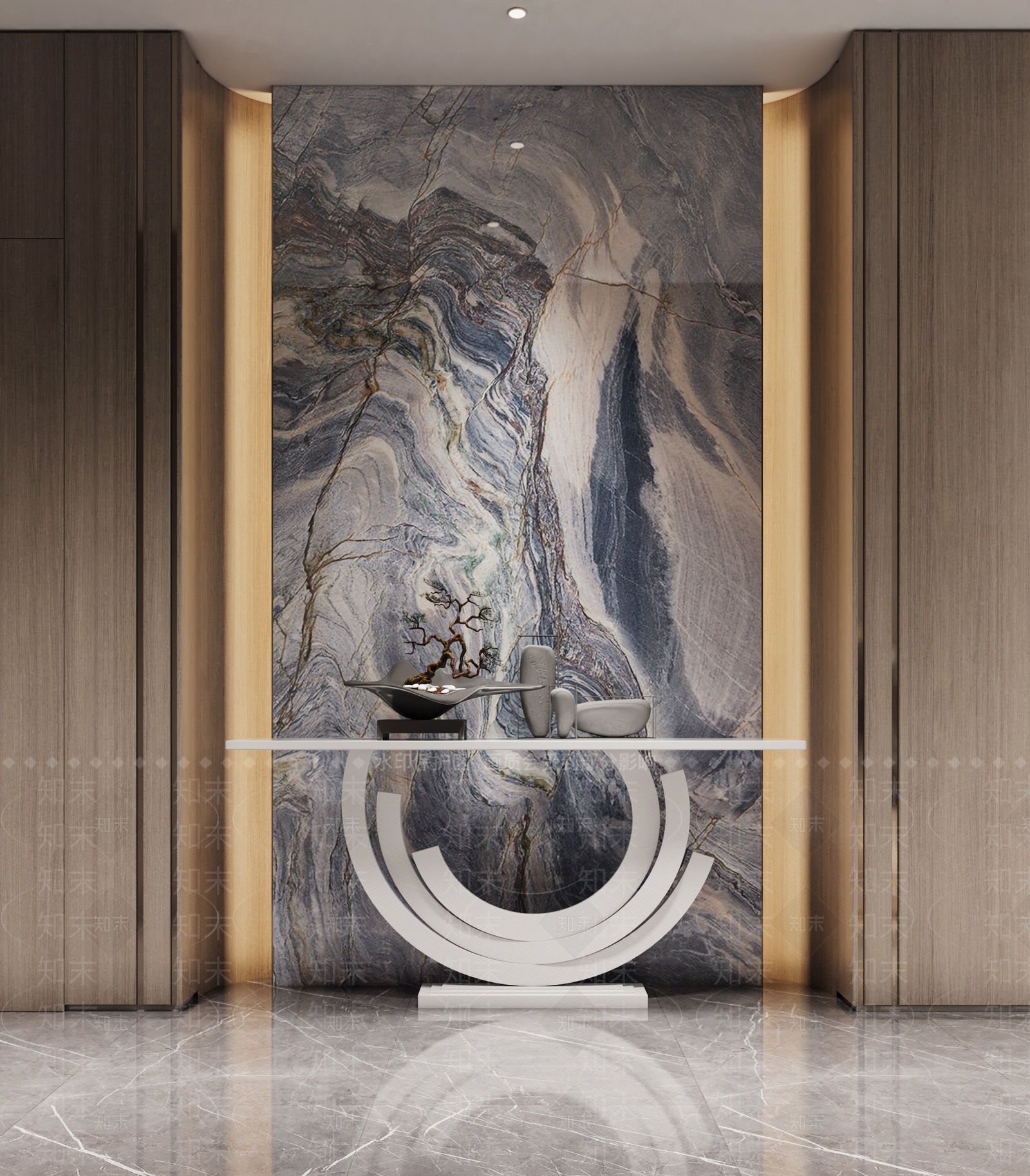 现代玄关3D模型下载【ID:1221951262】
