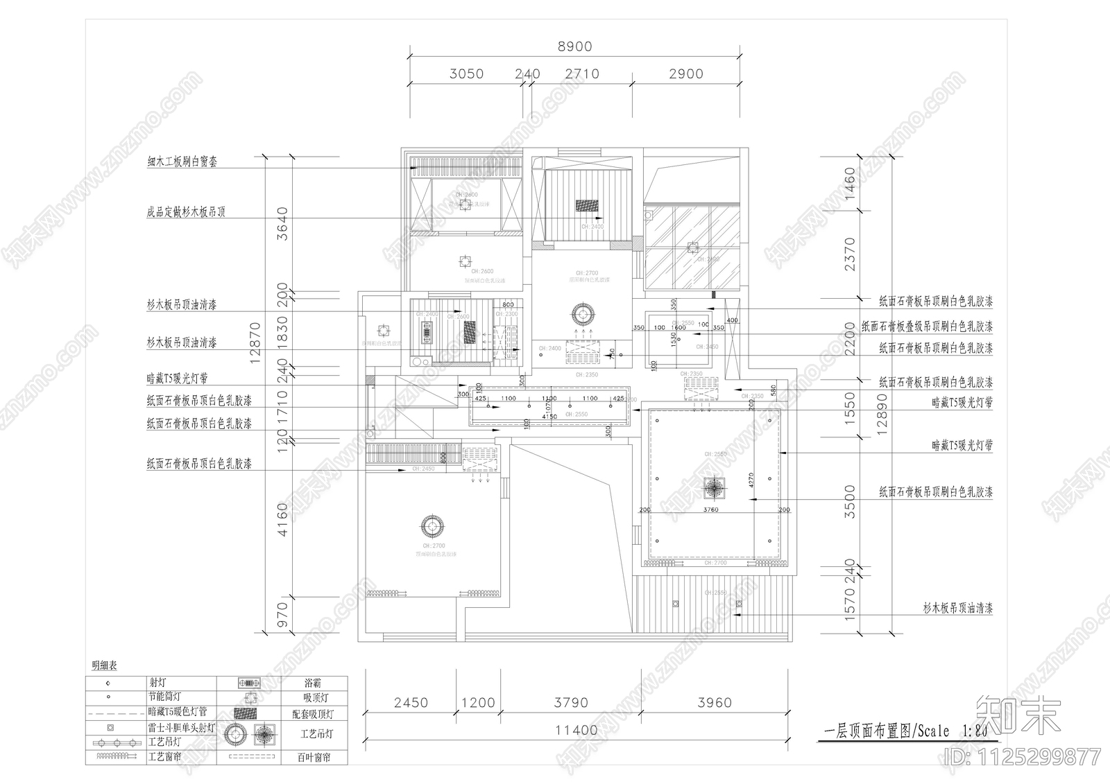 中式别墅cad施工图下载【ID:1125299877】